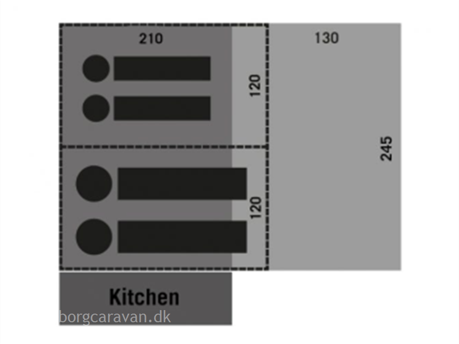 Combi-Camp Country Twin Bed Xclusive